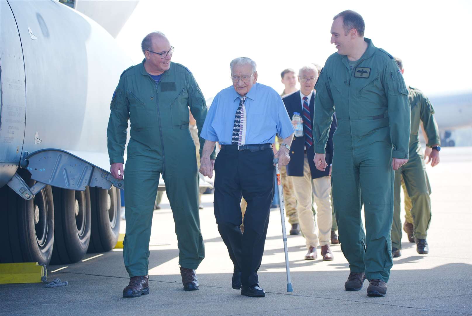 Dennis Bishop saw active service in France, Belgium, Germany and Africa (Ben Birchall/PA)