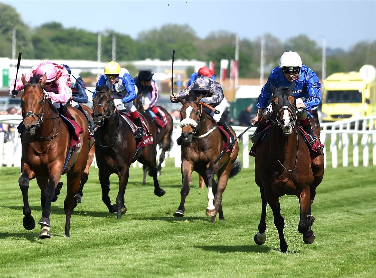 Belardo winning the Lockinge Stakes at Newbury in 2016