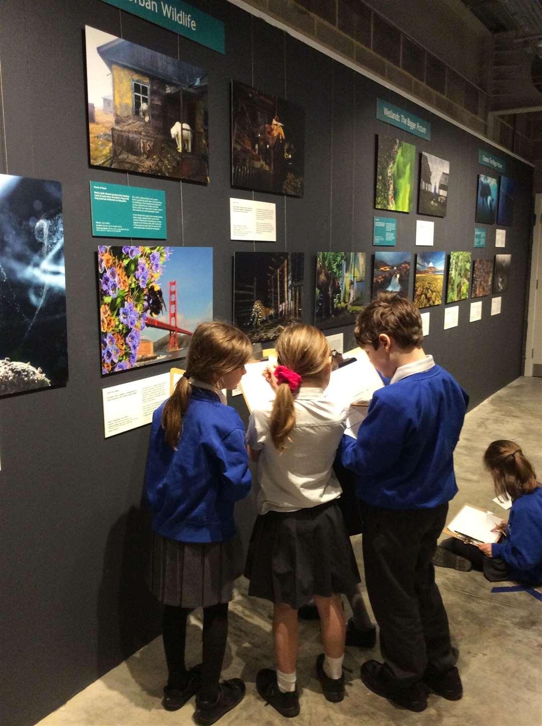 John Rankin visit to Wildlife Photography exhibition at The Base
