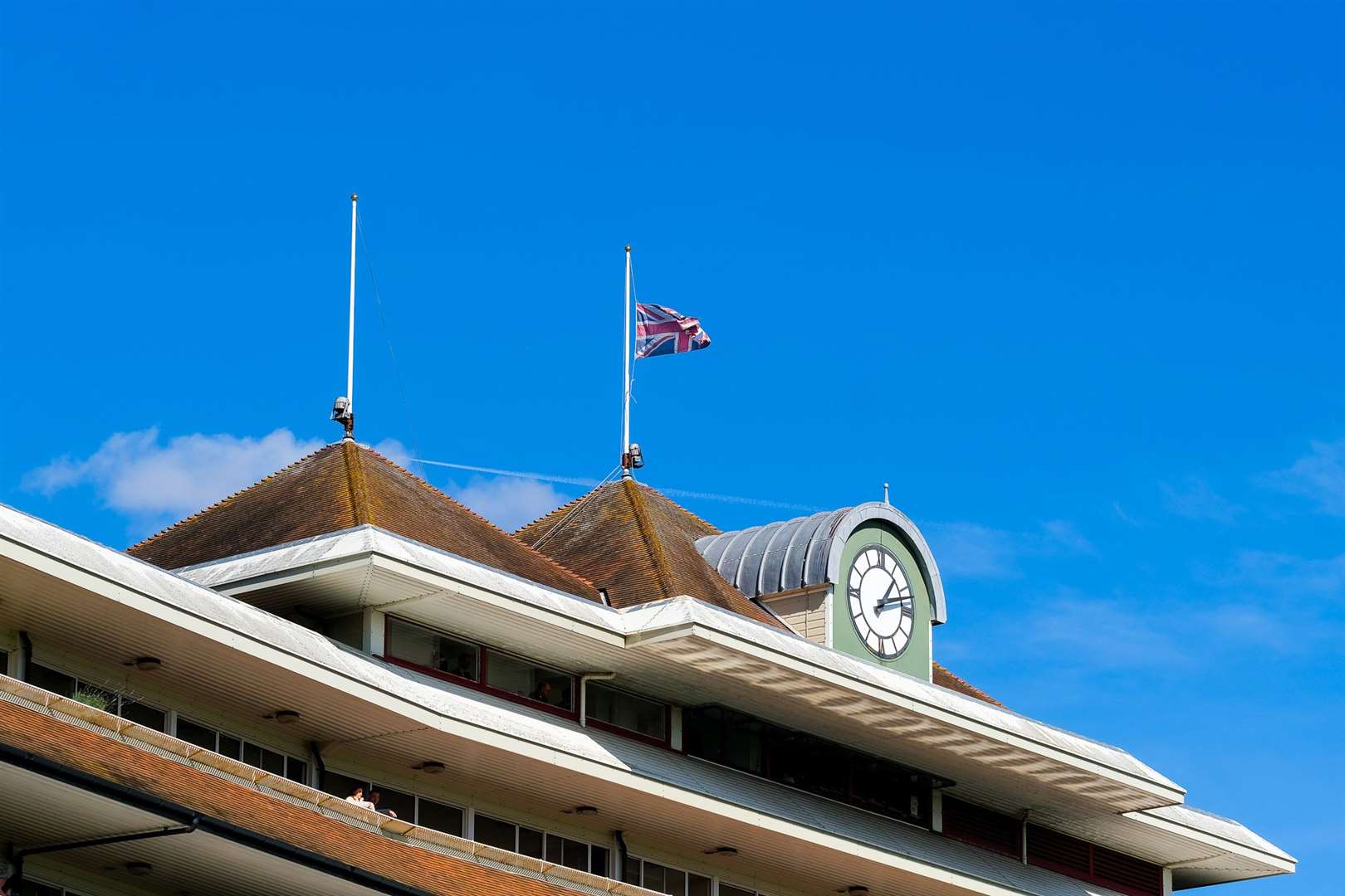Flags fly at half mast