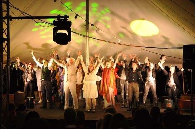 The company celebrate another show, picture Kit Morris