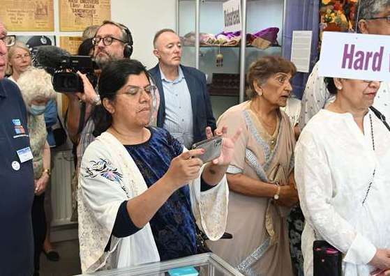 Alice Kunjappy-Clifton at a recent Ugandan Asian exhibition