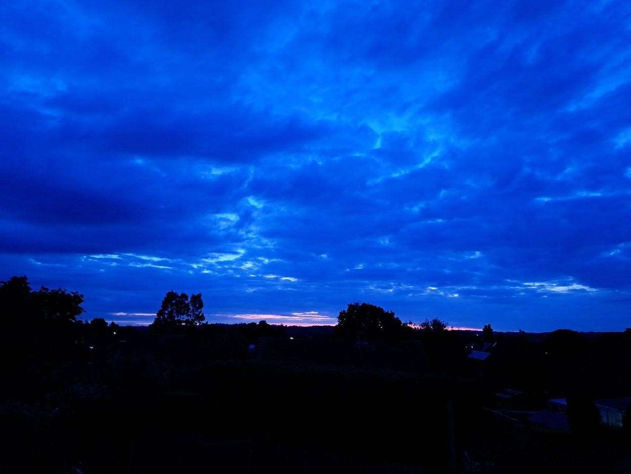 This picture of noctilucent clouds over Newbury was taken by Paul Shave