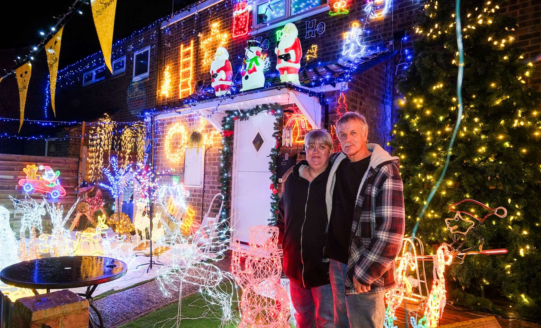 Lights up at Hamilton Court