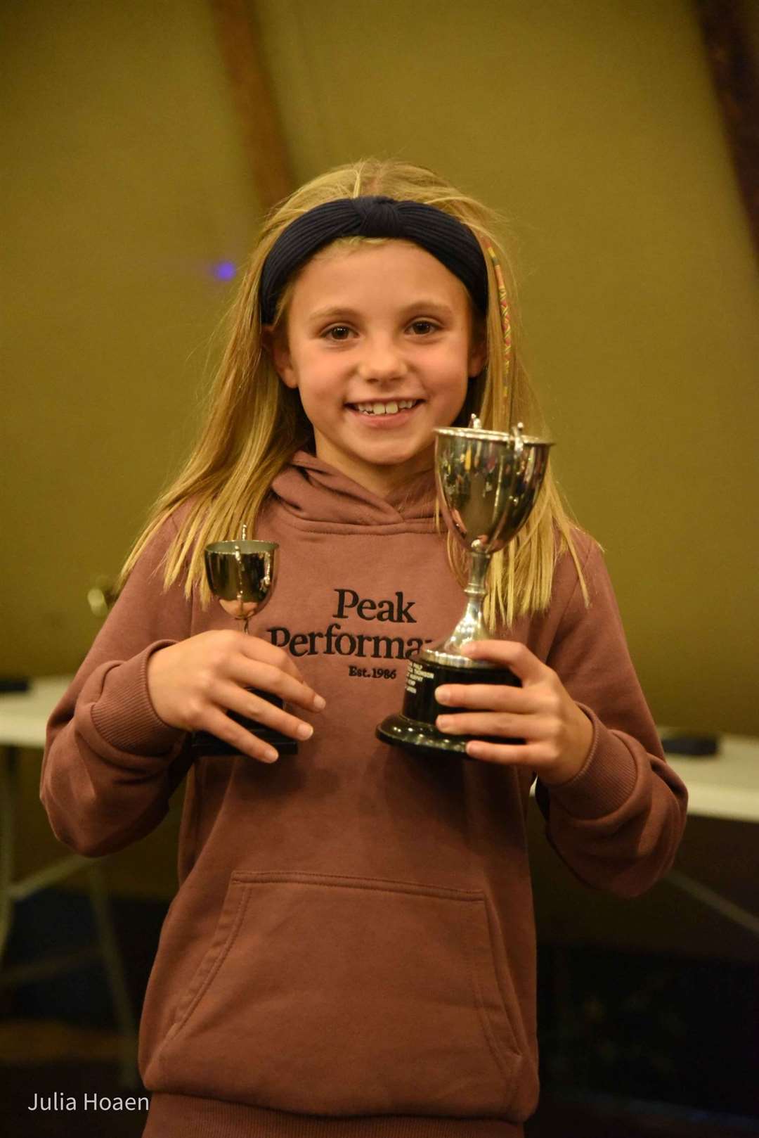 Ella Larkin - under-nine track athlete and athlete of the season