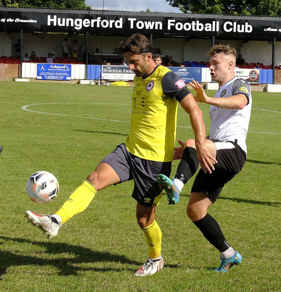 Jake Evans in action