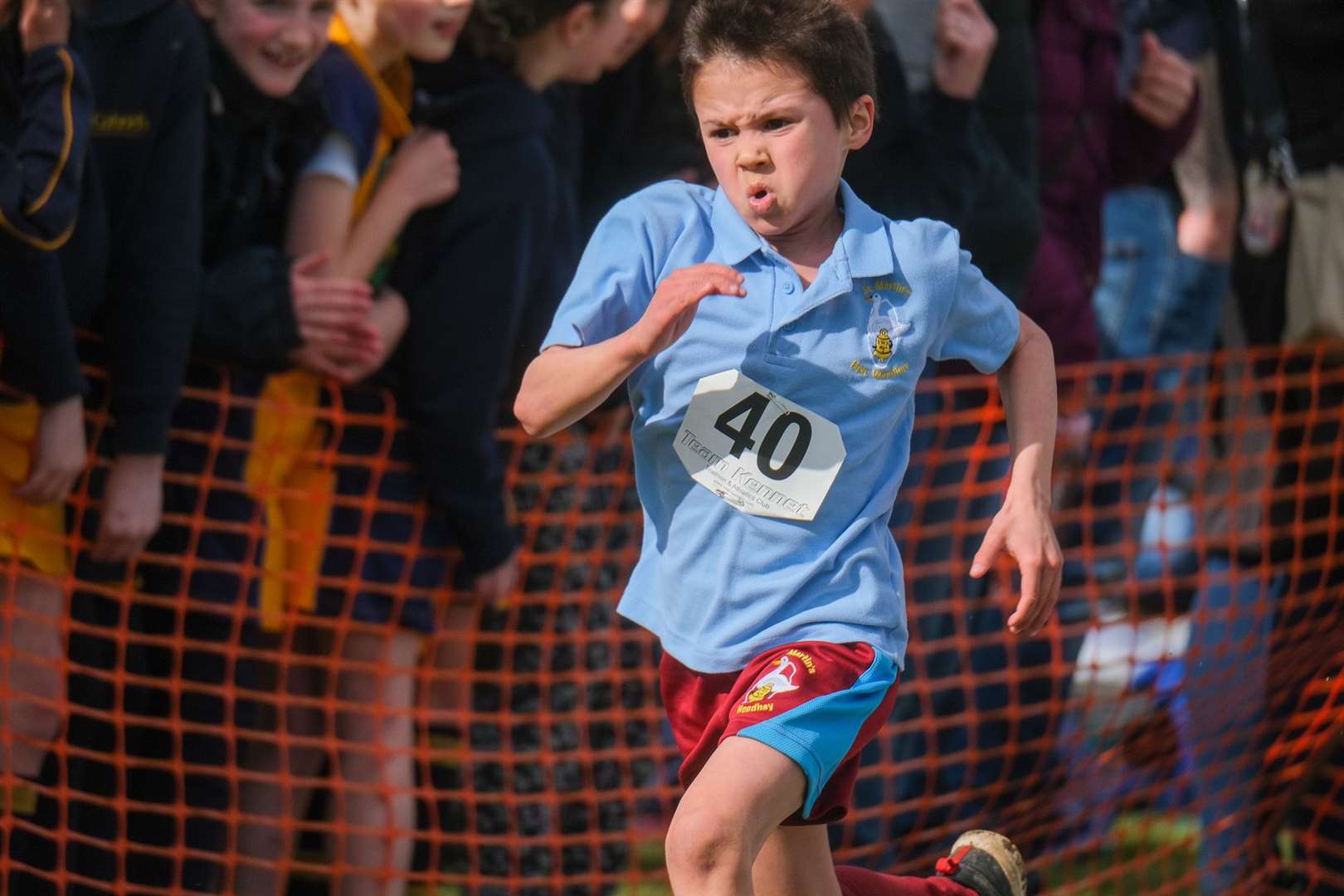 George Dow was third in the Year 3 and 4 boys race