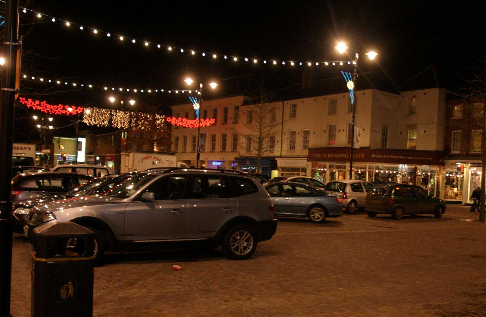 The days when cars could park in Market Place
