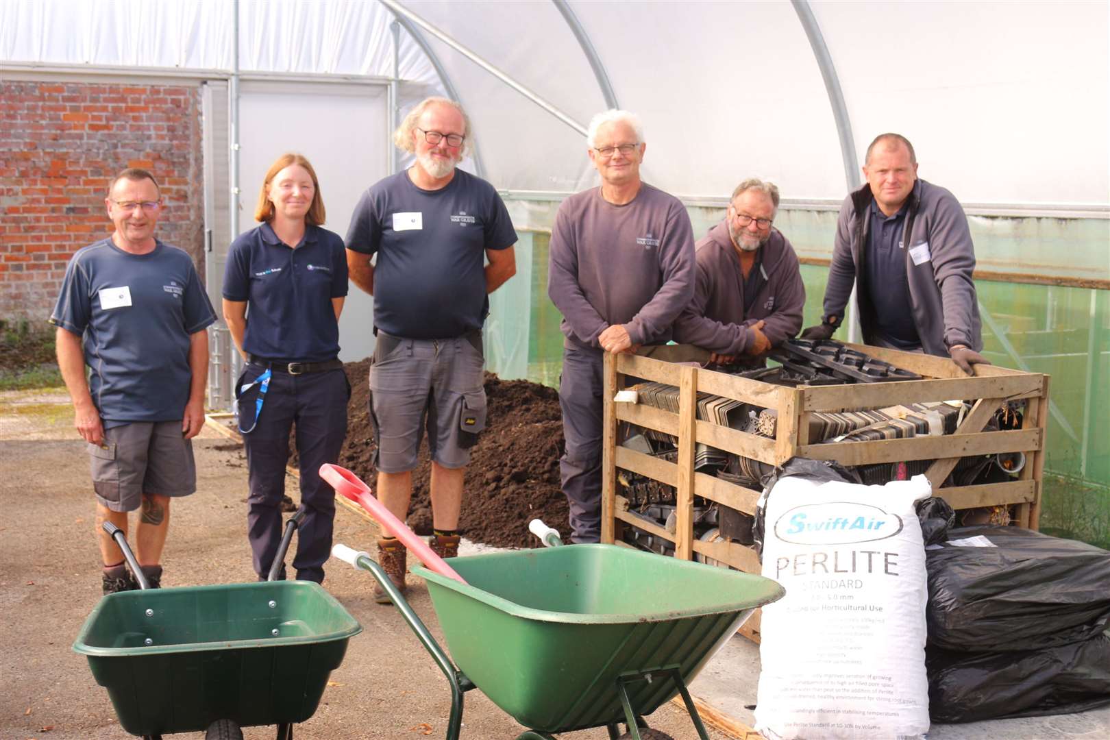 Prior's Court team gets to work supporting the Commonwealth War Graves Commission.