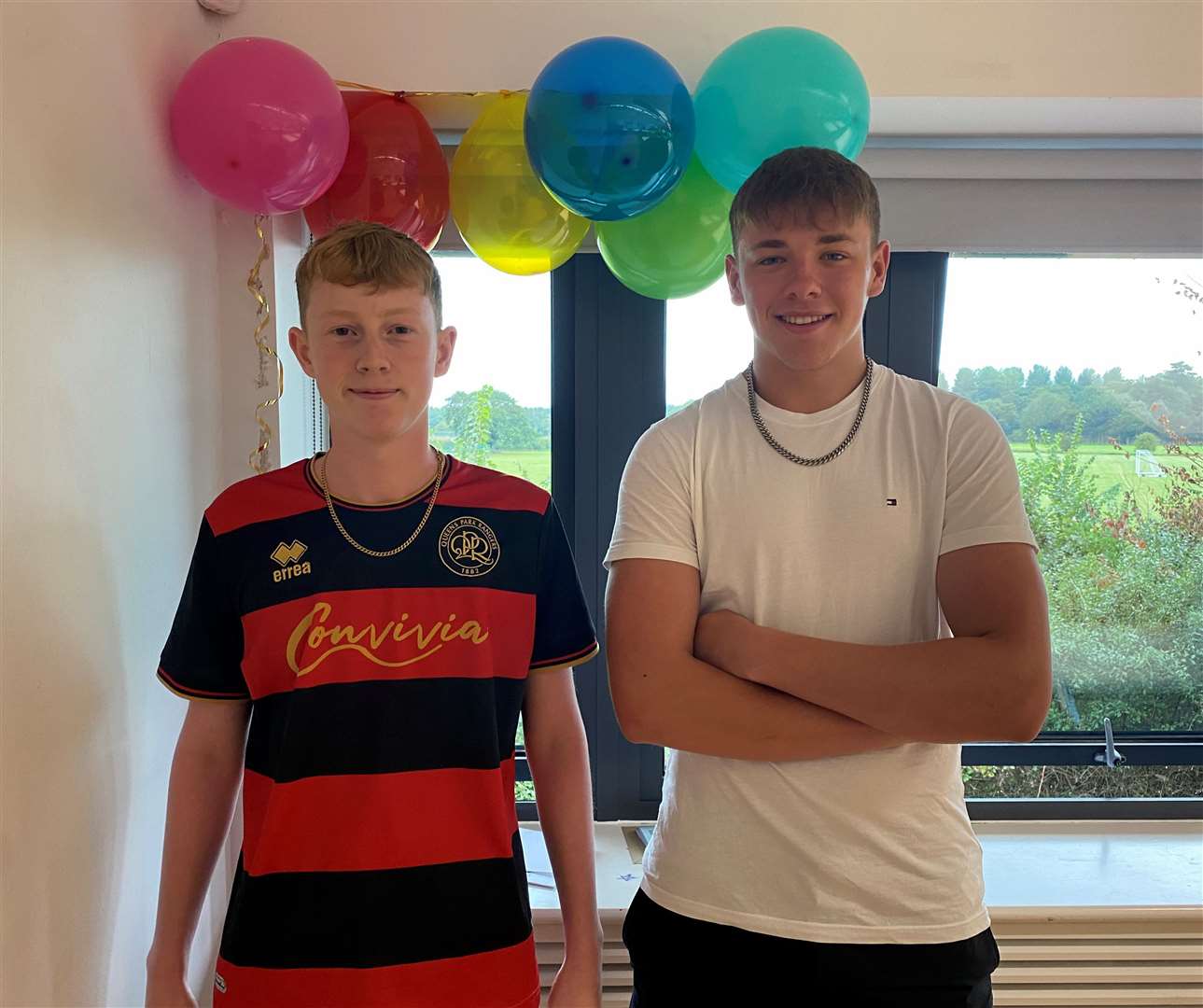 Year 11 pupils Toby Jackson and Marley Wright