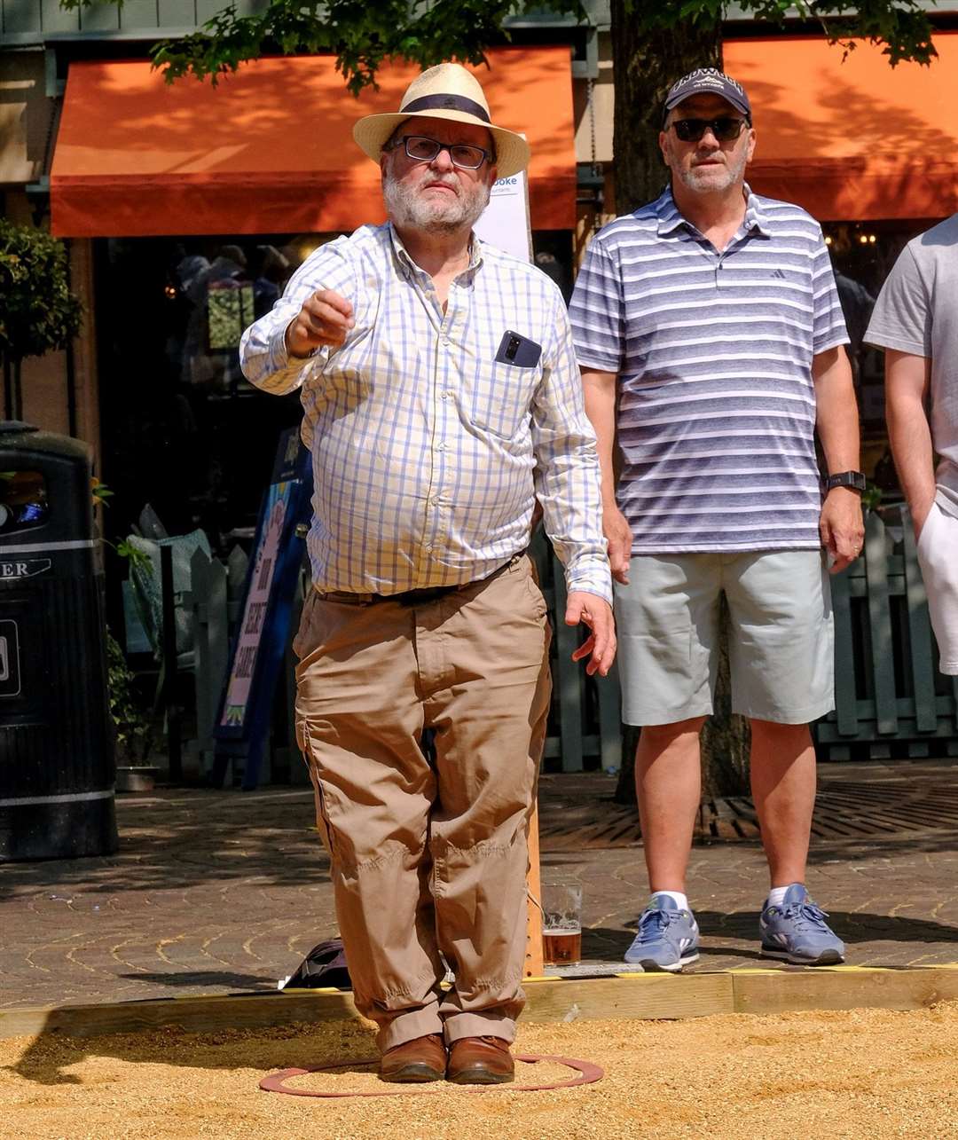 Former Mayor of Newbury Gary Norman takes his mark