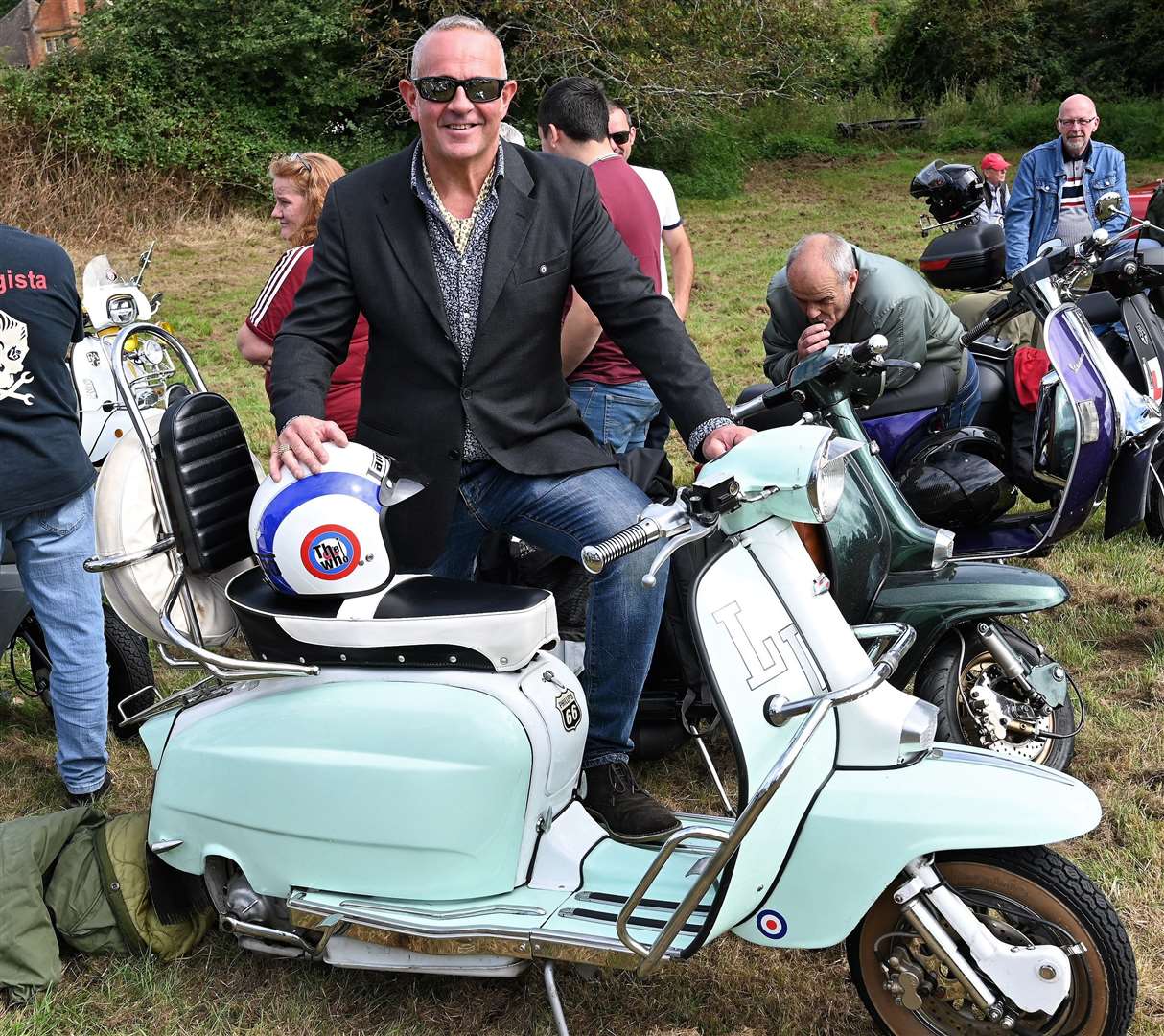 Phil Gibbons with his 1966 Lambretta LI 150.