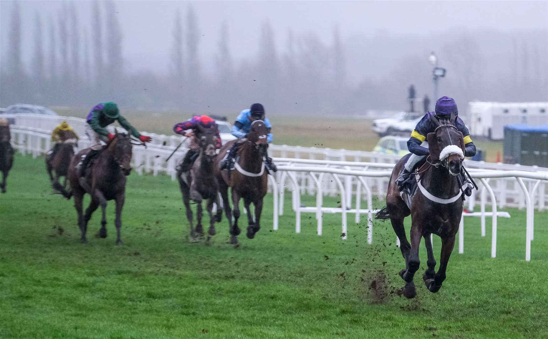 Abuffalosoldier moves well clear of the field