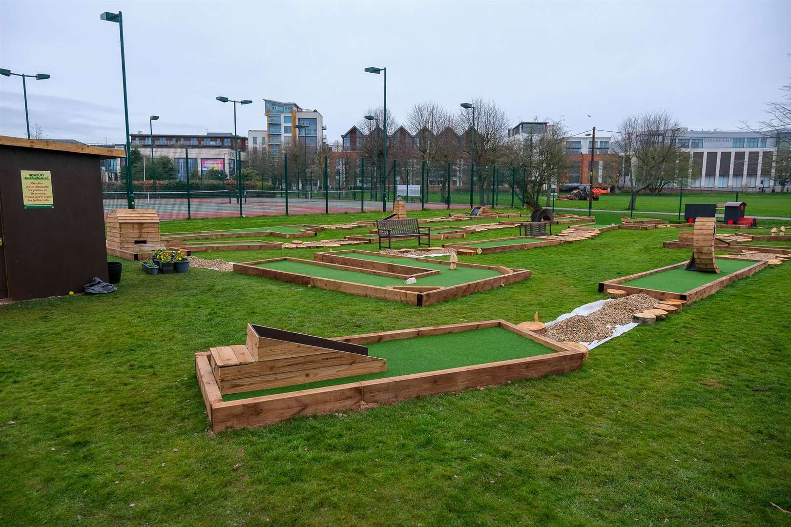 Newbury Adventure Golf has a variety of interesting features based around a British wildlife theme
