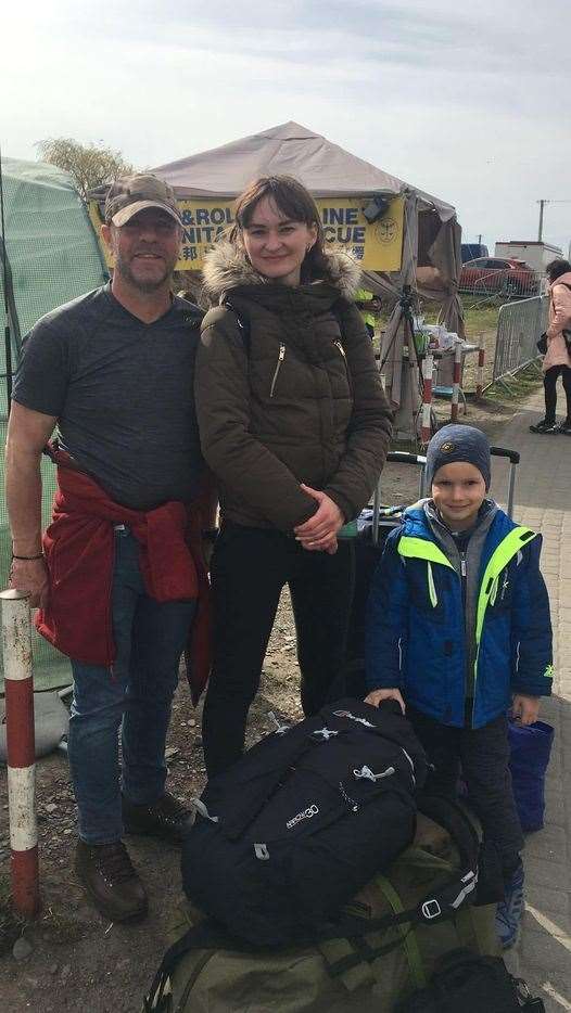 John spent three weeks in Ukraine and says he moved around 20 people. Picture by: John Poet