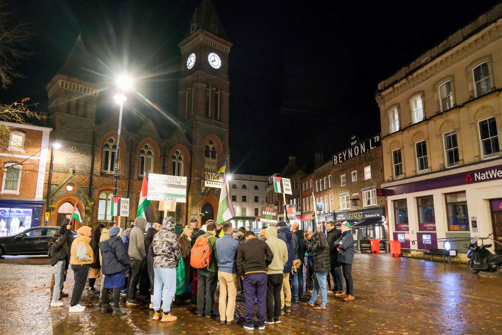 A silent peace vigil is being held in Newbury each week
