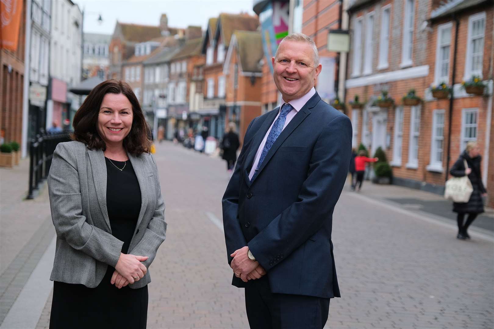 West Berkshire Council chief executive, Nigel Lynn with council leader Lynne Doherty
