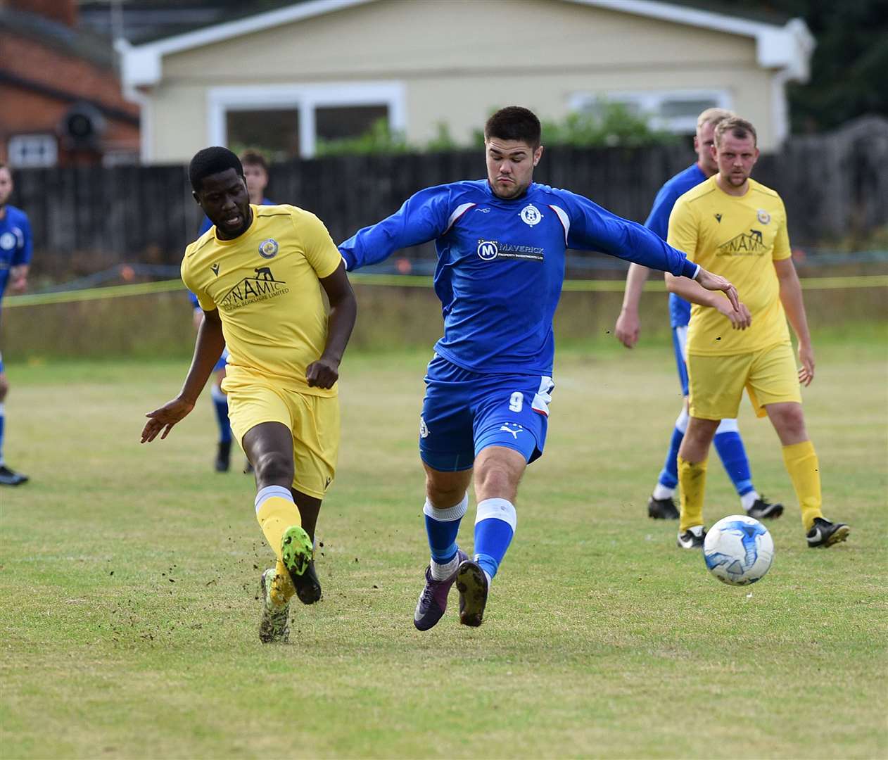 Chasing down the ball