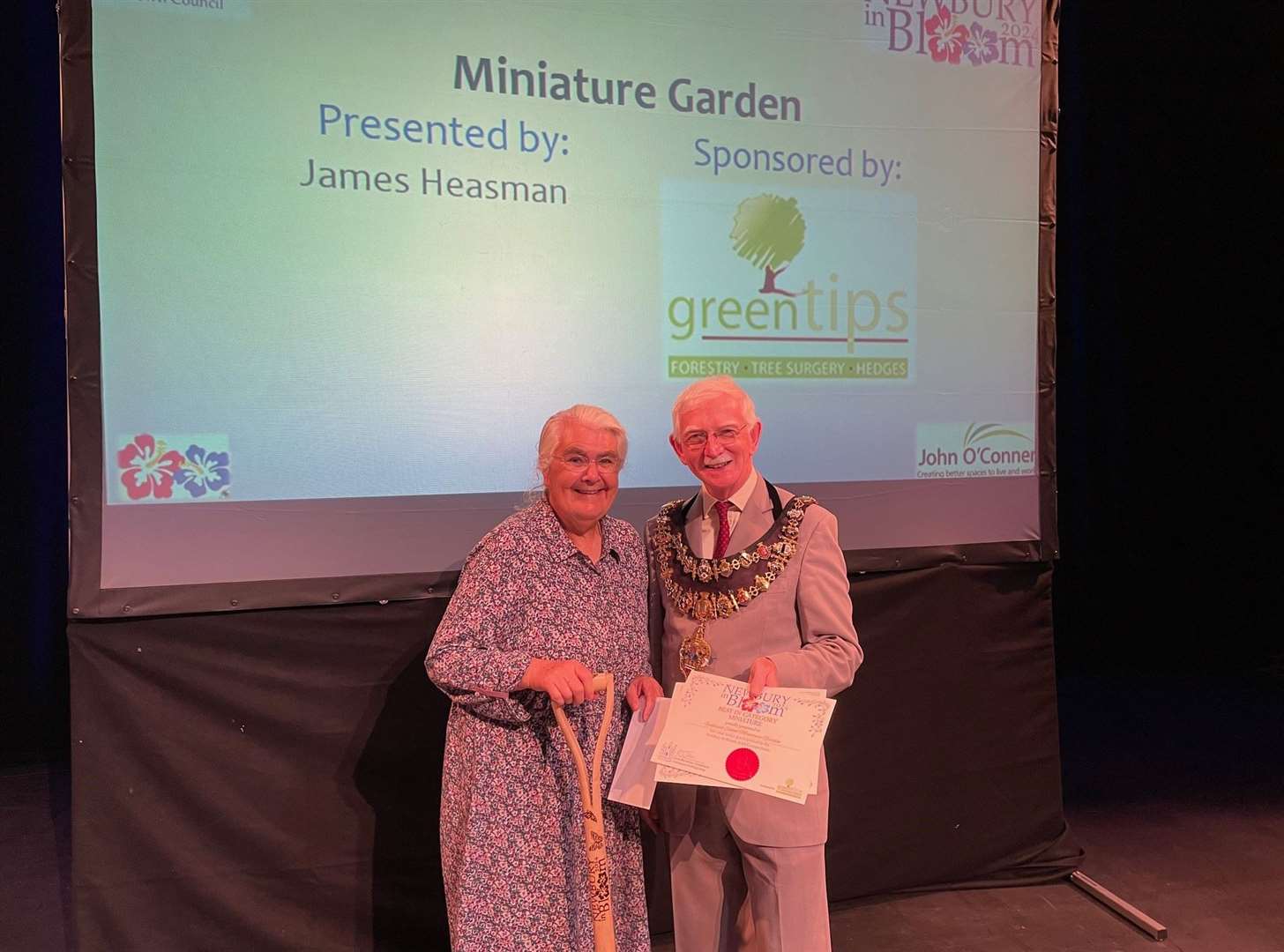 Falkland School won an award for its Miniature Garden at Wash Common Allotments