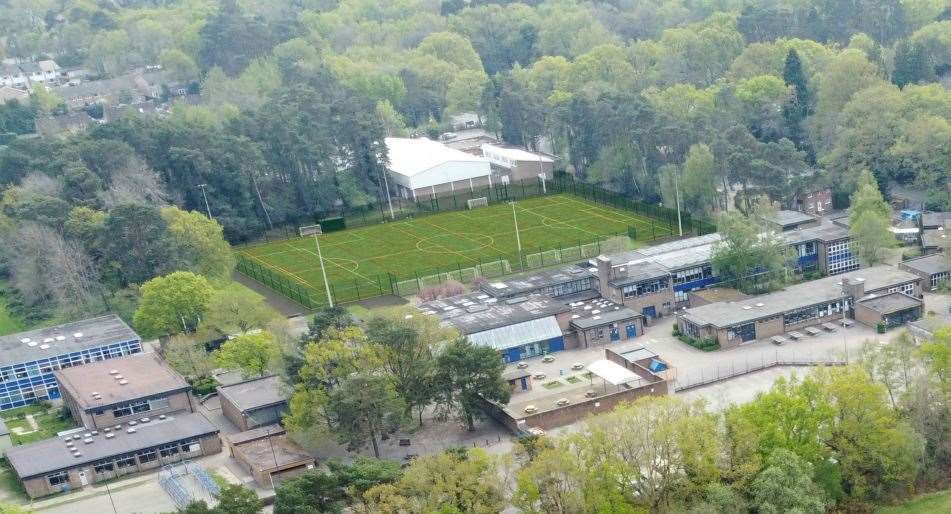 What The Hurst School grounds will look like once the 3G ATP has been built, credit: S&C Slatter