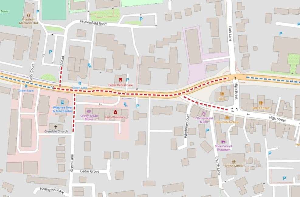 The road will be closed throughout the day