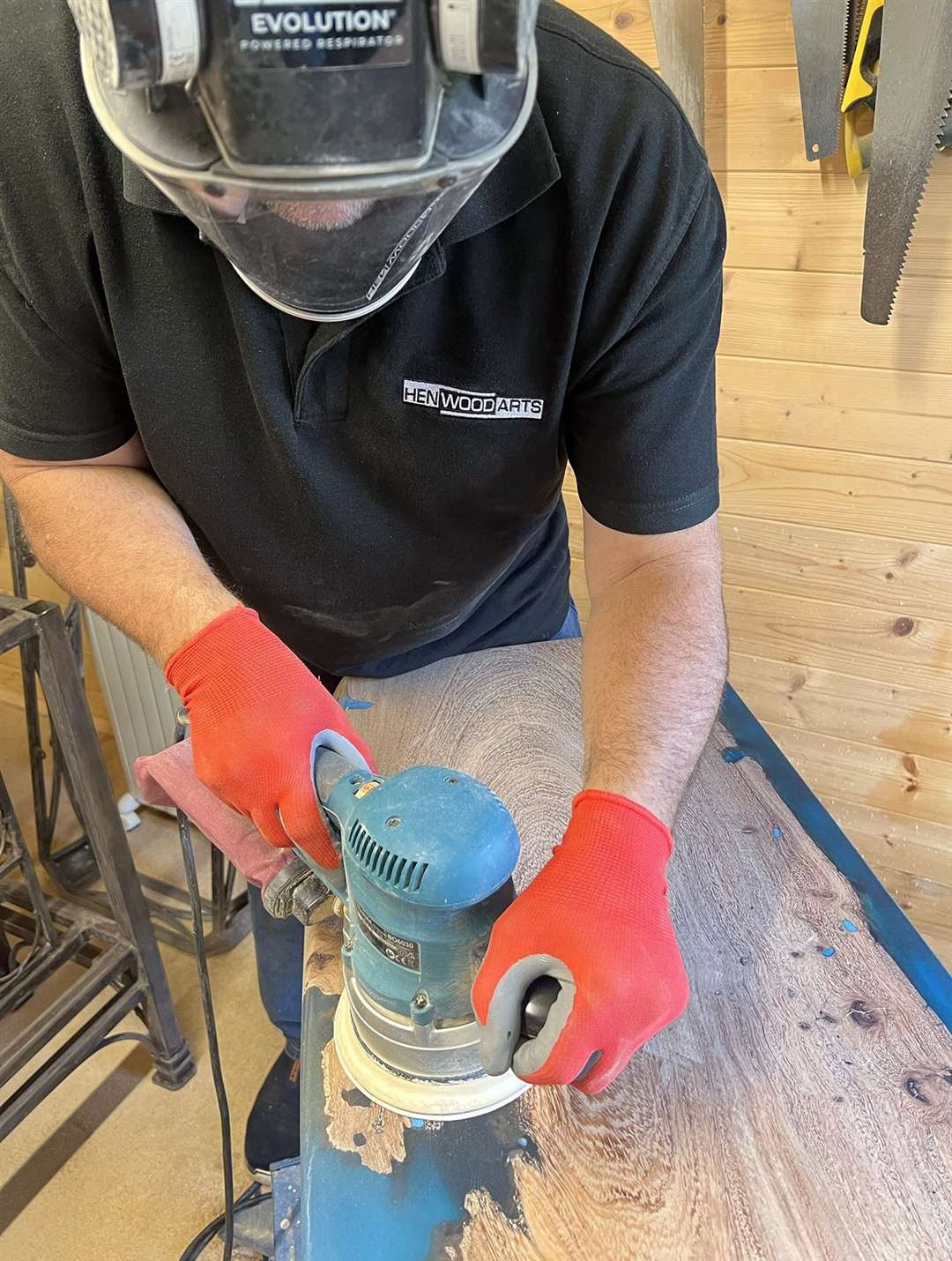 Malcolm Henwood in the workshop