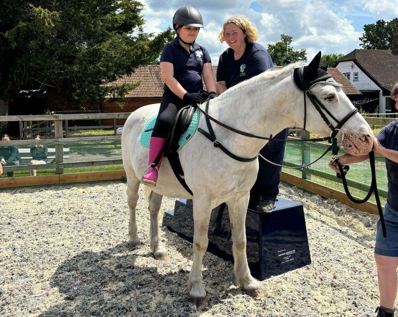 Through its equine-assisted learning sessions, children can build confidence and self-esteem