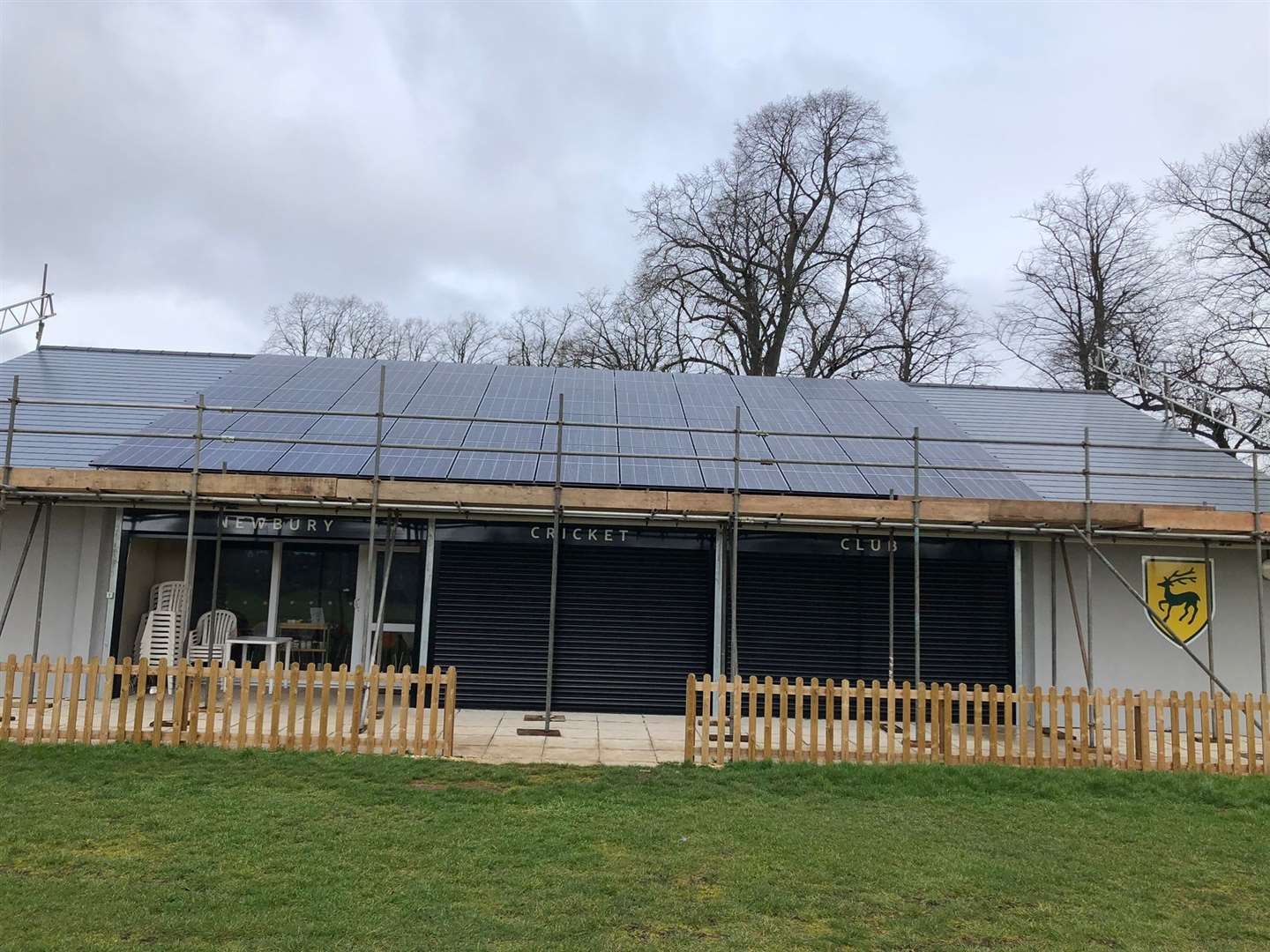 Finishing touches at newly refurbished Newbury Cricket Club