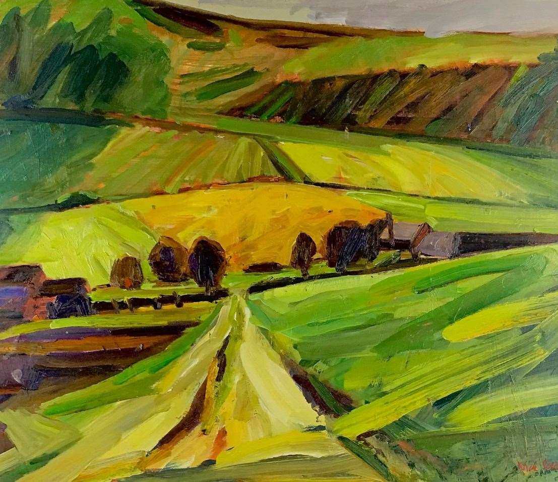 Warren farm sunlit