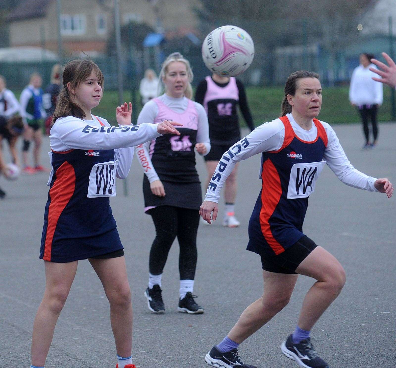 Action from the Newbury league