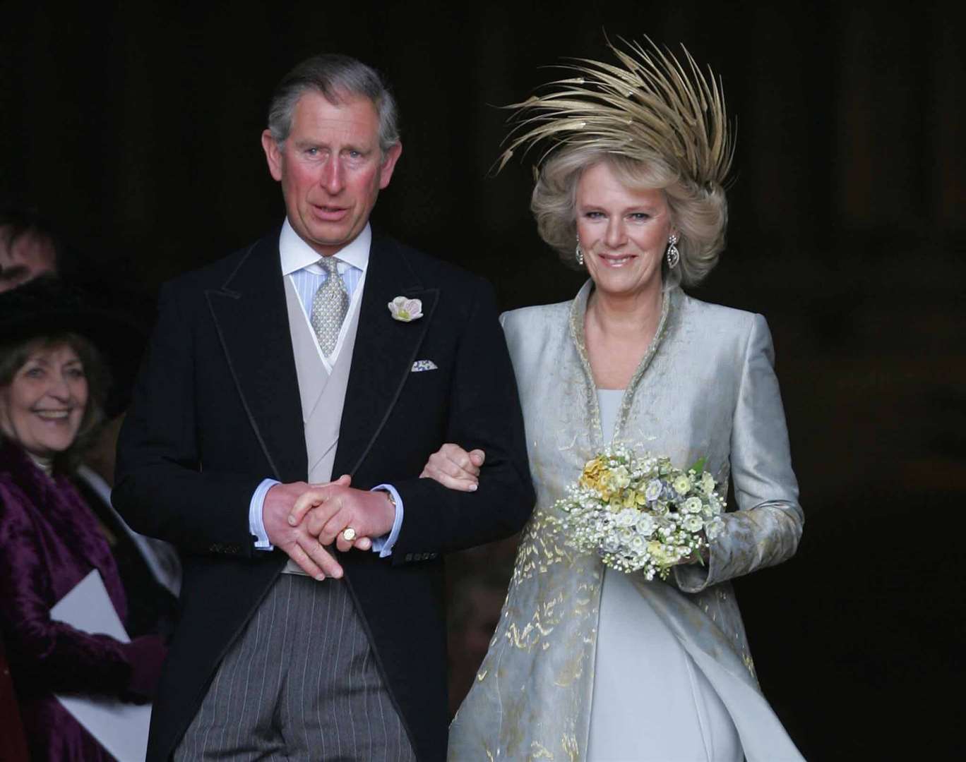 Charles and Camilla married in a civil ceremony at Windsor Guildhall (Reuters/PA)
