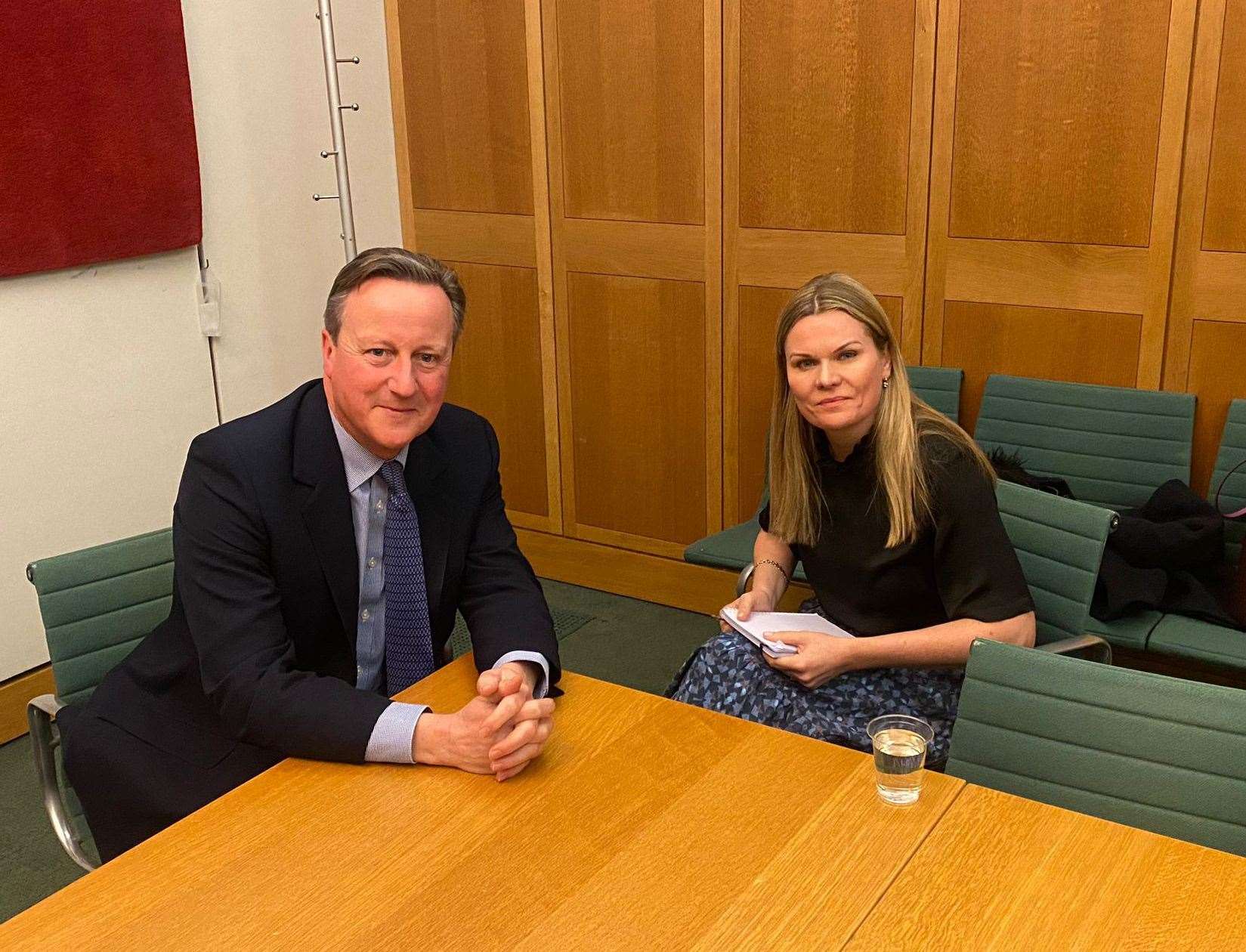Laura Farris and David Cameron, picture: Emily Hall