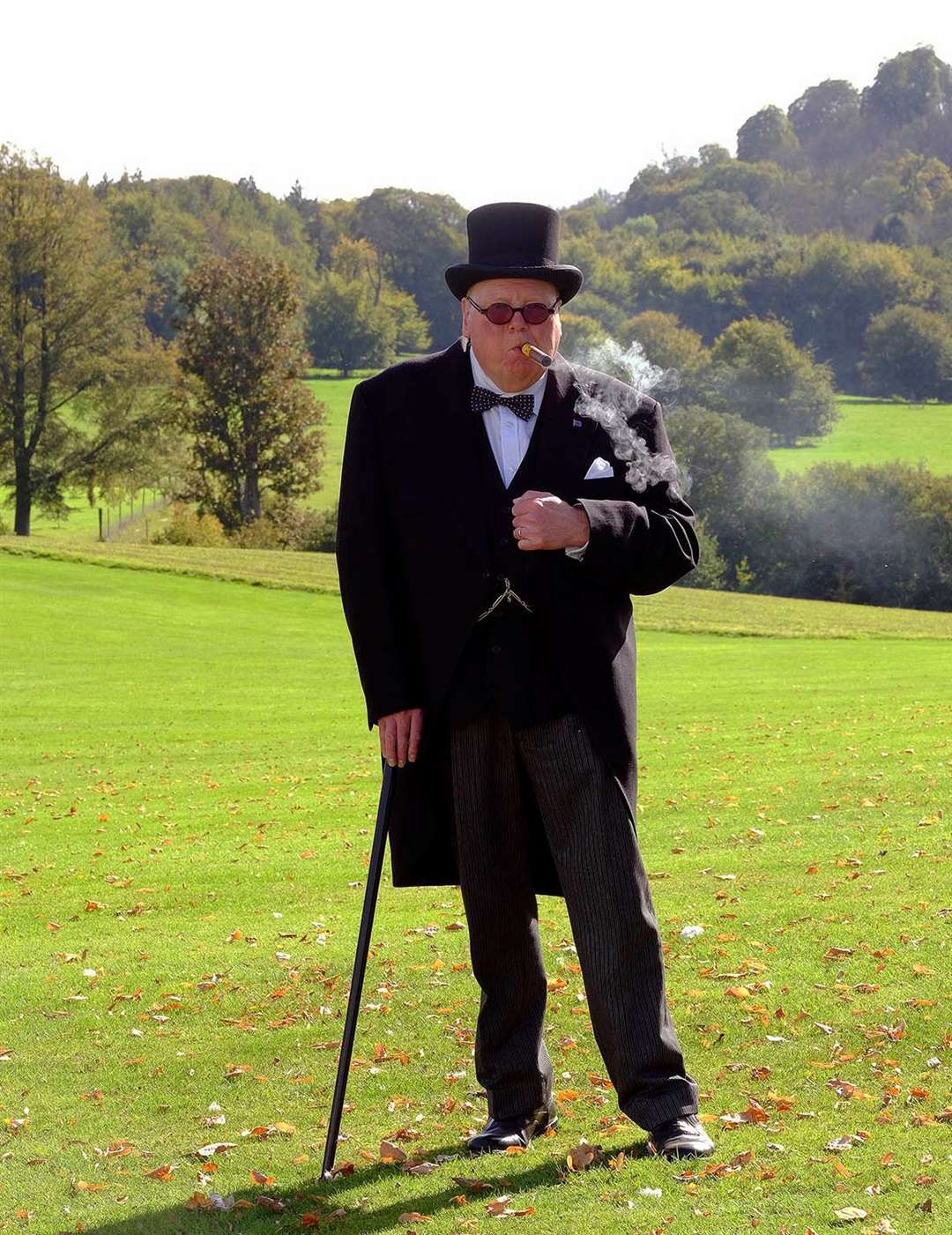 Winston Churchill (Stan Streather) takes a break