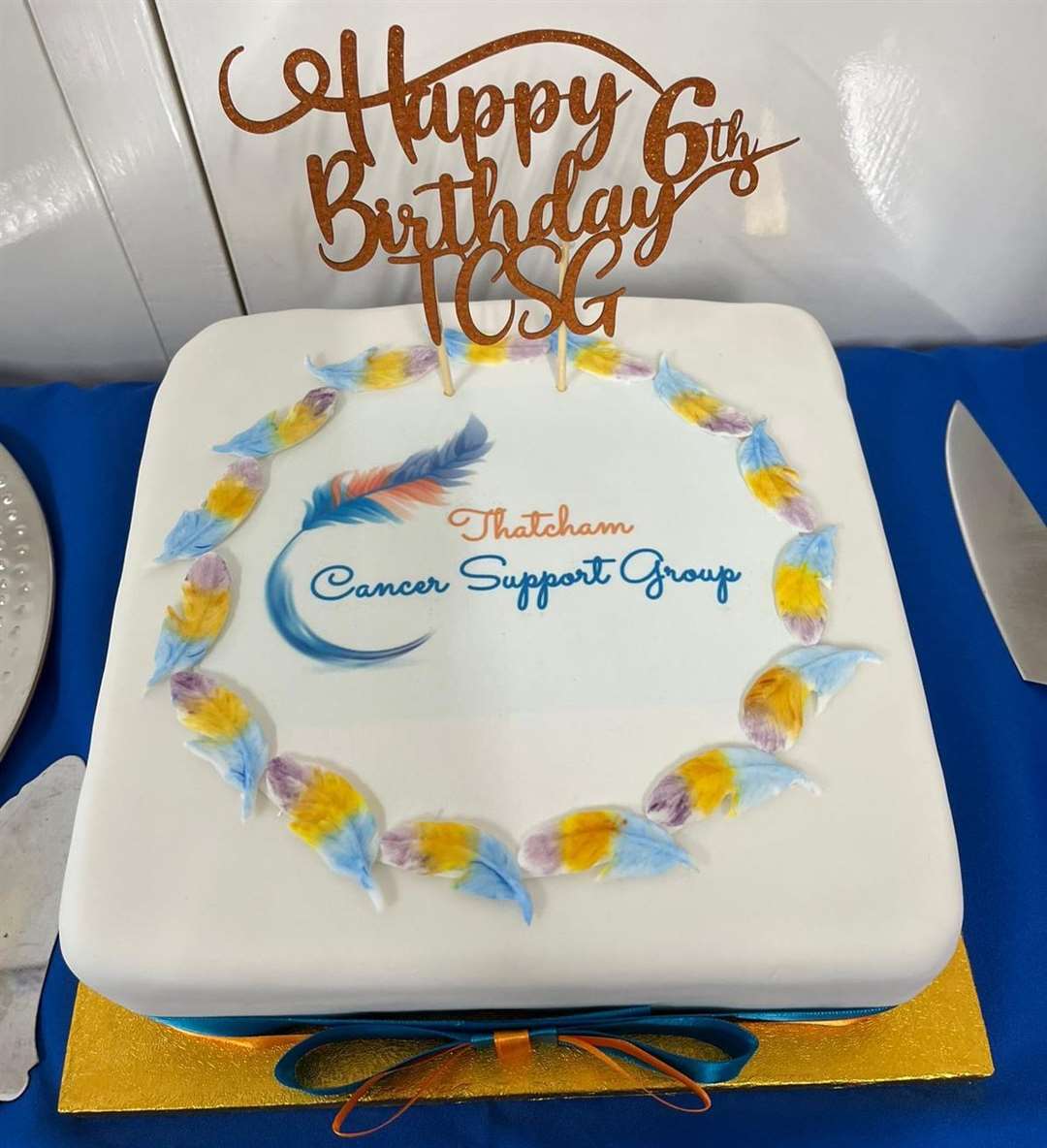 A cake made by Lee Gothard to celebrate the sixth anniversary