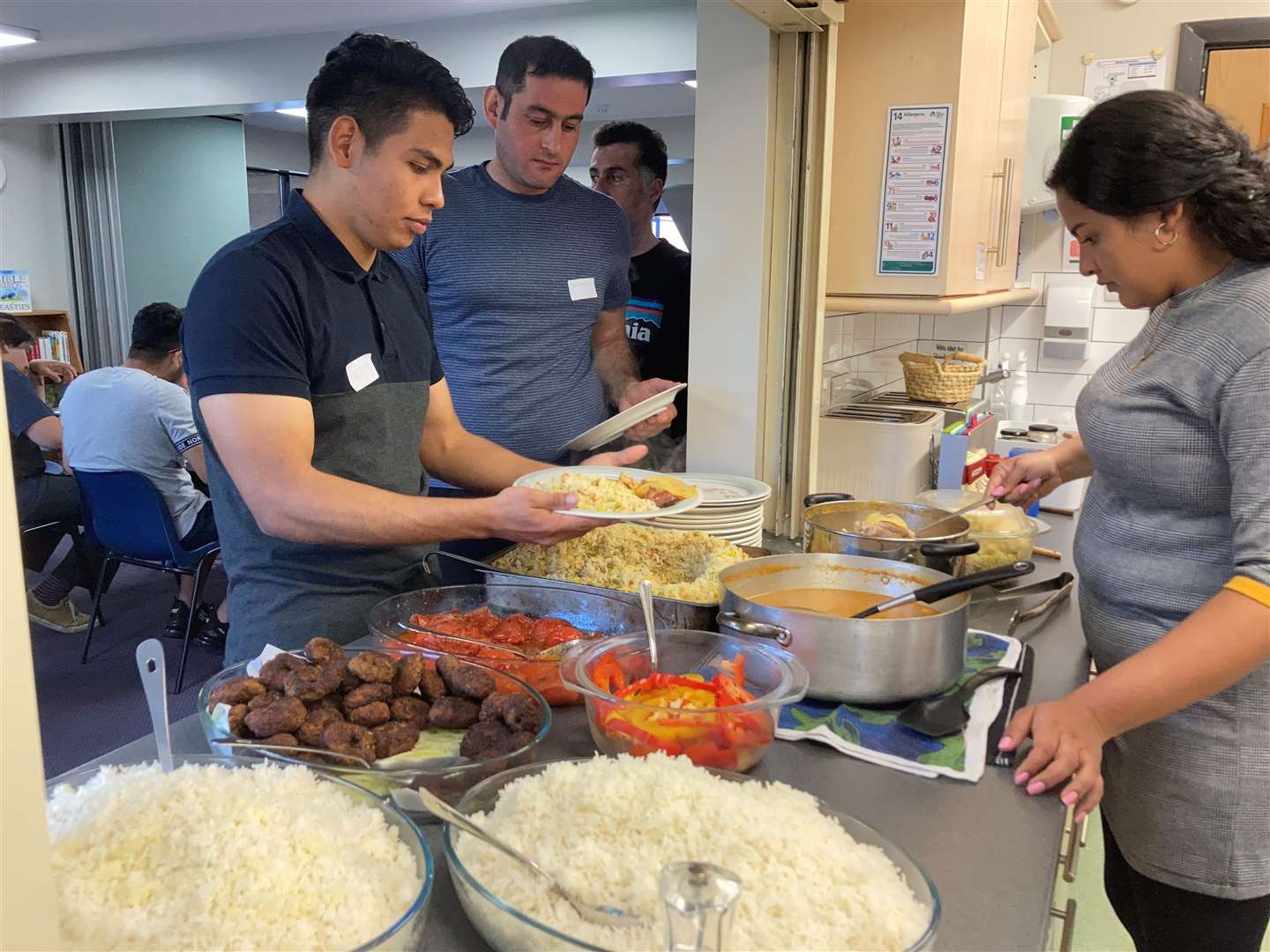 Asylum seekers staying in West Berkshire enjoyed an afternoon of games and cultural food. Picture credit: Carol Collis