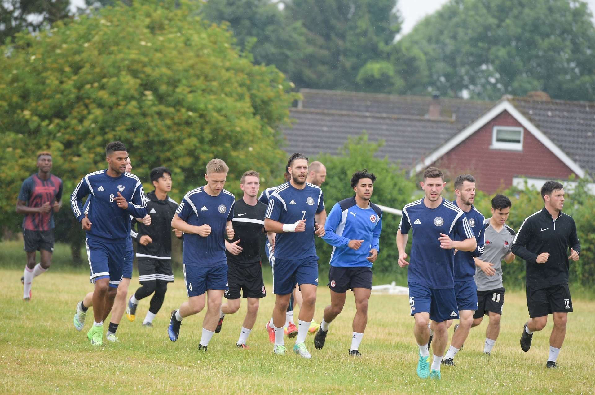Hungerford Town returned to pre-season training