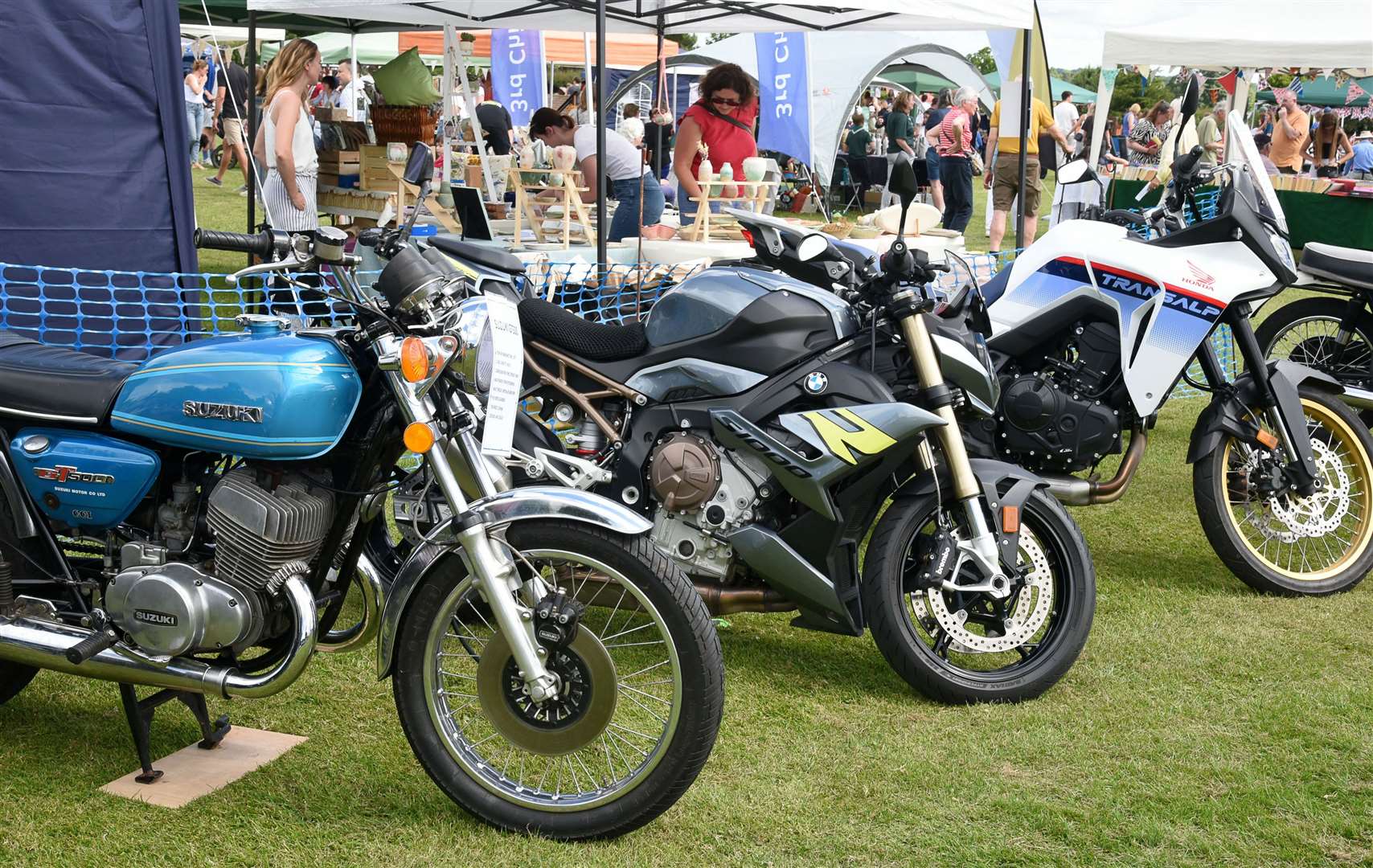 Motorbikes on display. Credit: Julia Hoaen