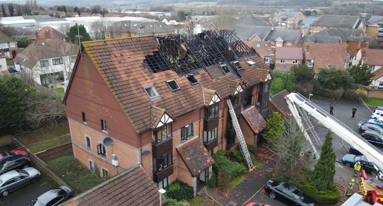 Rowe Court. Picture TVP drone footage