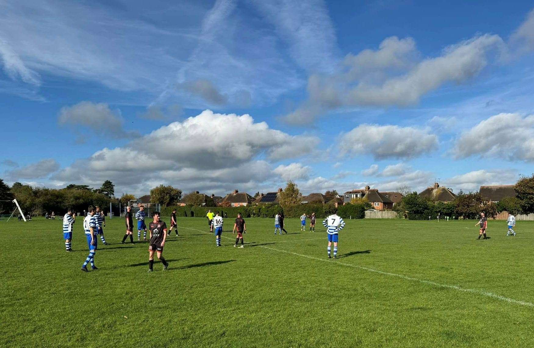 Plough on the Green and The Crickets AFC face off in Newbury Sunday League