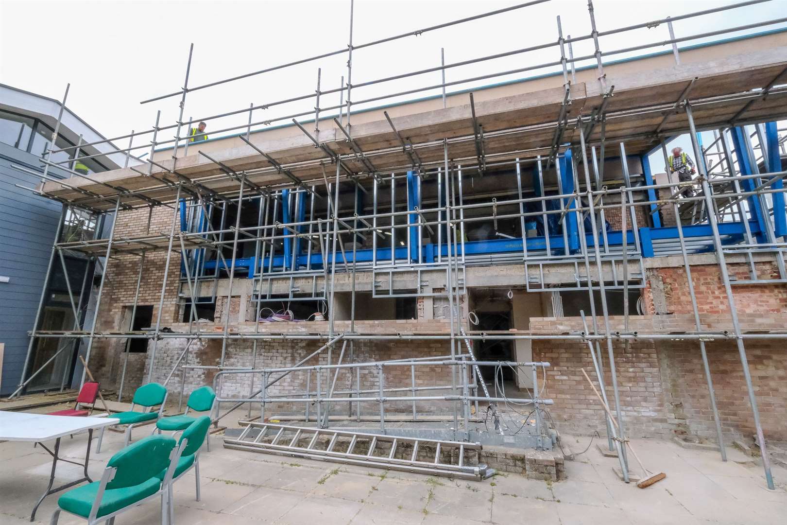 Building work continues at Waterside Centre by Berkshire Youth. Picture Phil Cannings.