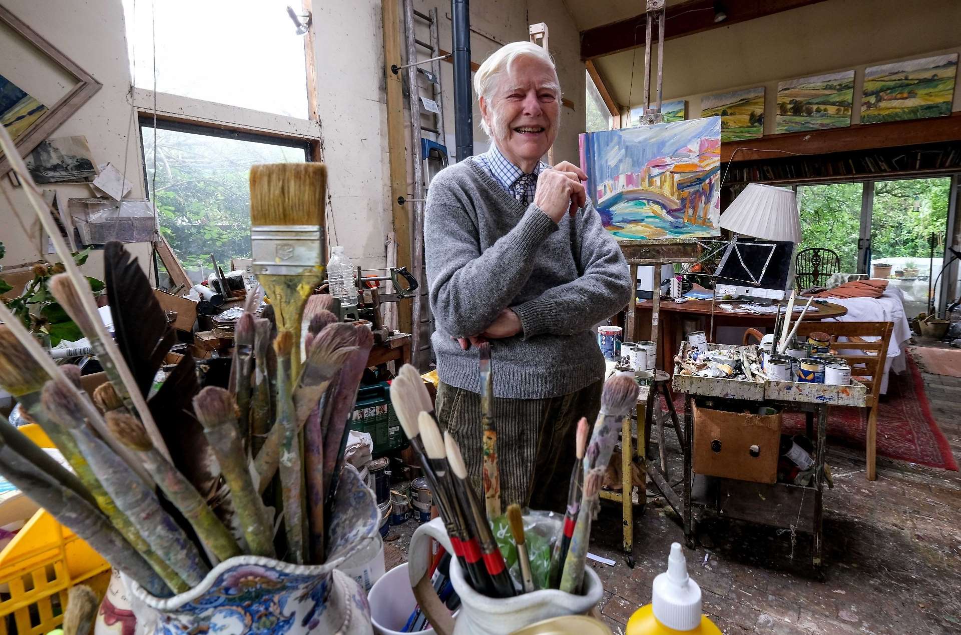 Nick Schlee in his studio