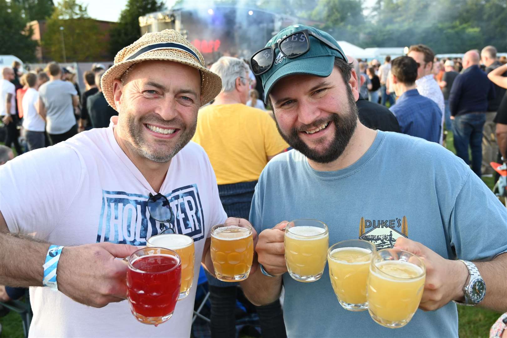 Mike Bagshaw and Pete Fahy at Newbury Real Ale Festival pic chris forsey 11/9/21...Ref: 37-1721. (51192872)