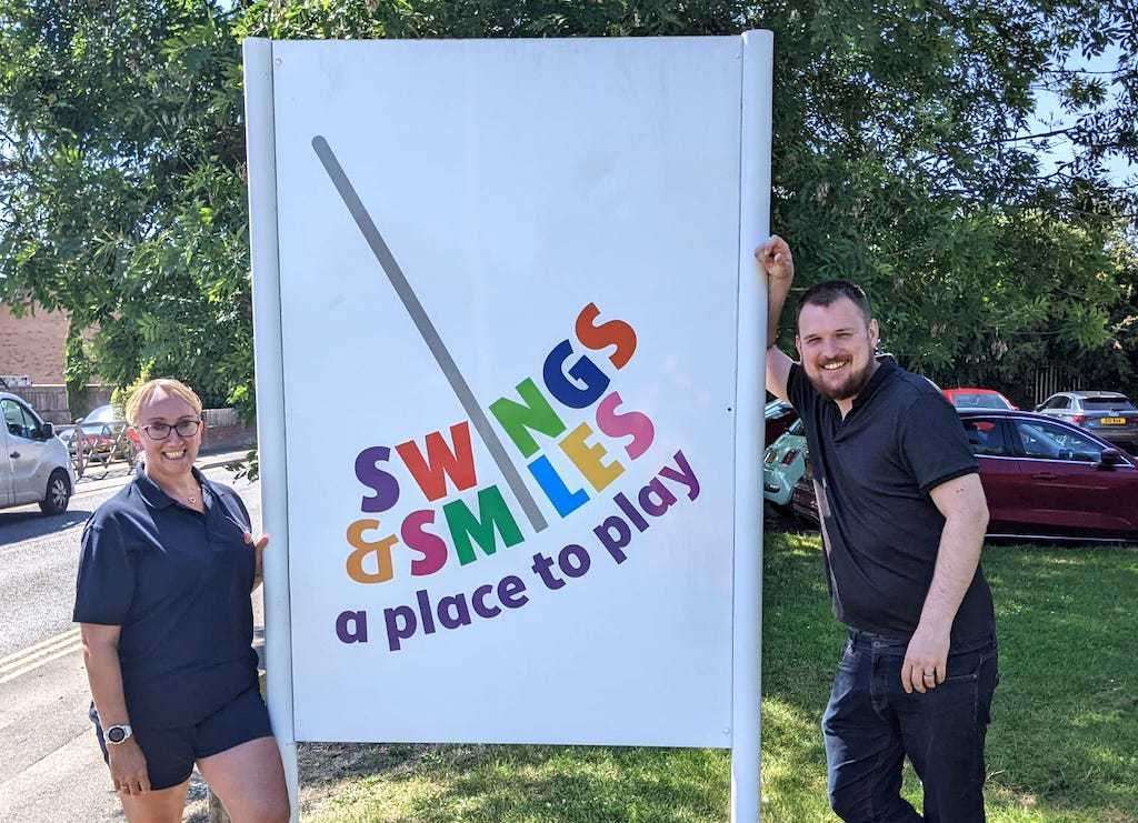 Community Fundraiser, Nicola Lawrence, and Corporate Fundraising Lead, Richard Falkus-Holder