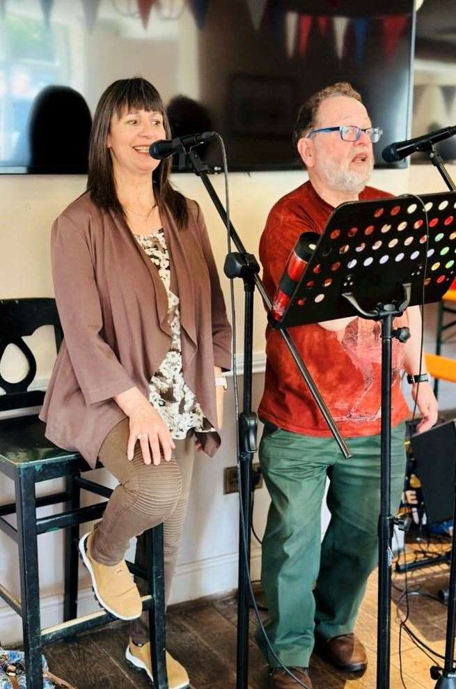 Musicians Gary Norman and Sarah