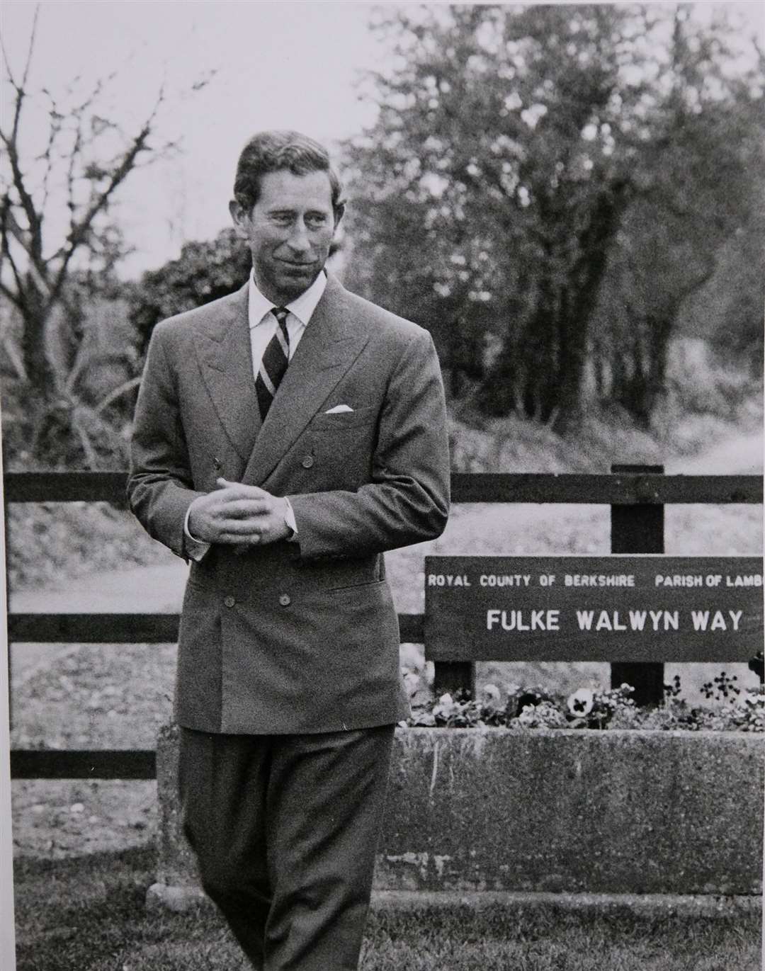 In April 1992, the then Prince Charles opens Fulke Walwyn Way in Upper Lambourn