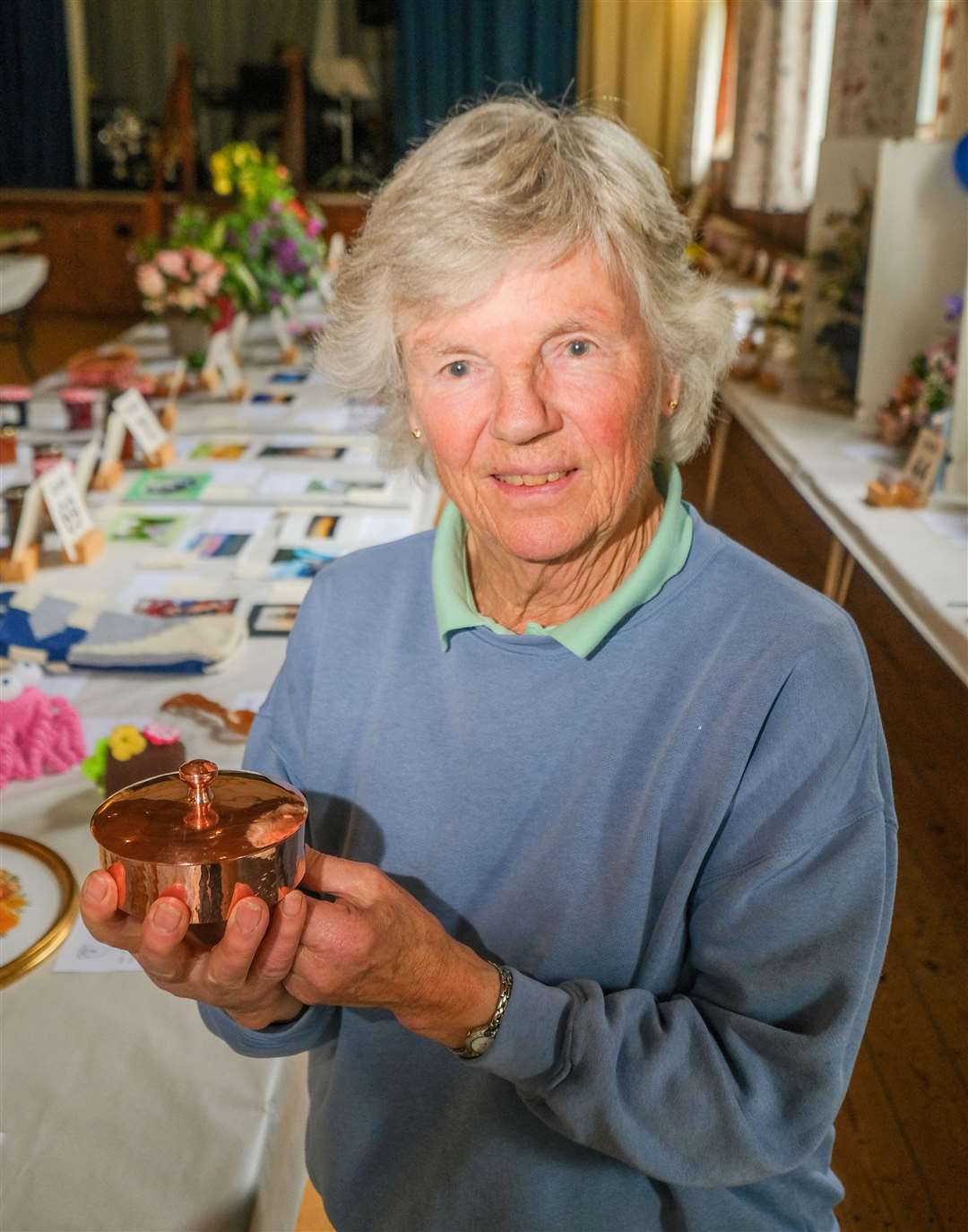 Potato competition victor Miggie Bruce was also the winner of the craft prize
