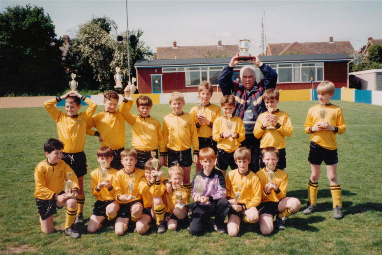 Thatcham Tornadoes under 10 team with Dave Sword. Picture by: Lawrence Adams. (51498167)