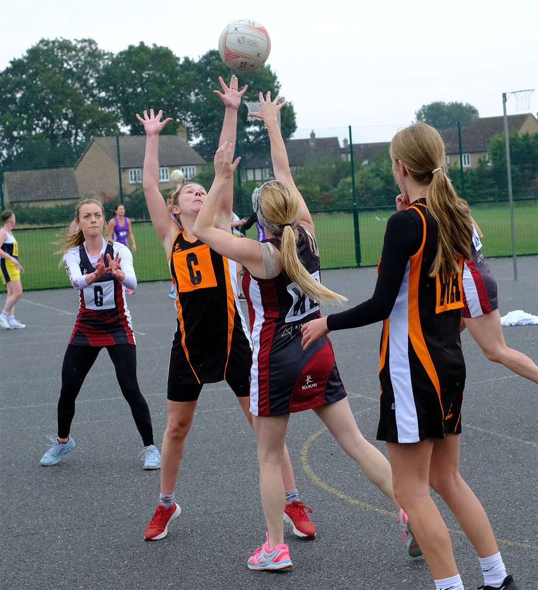 Action in the Netball league