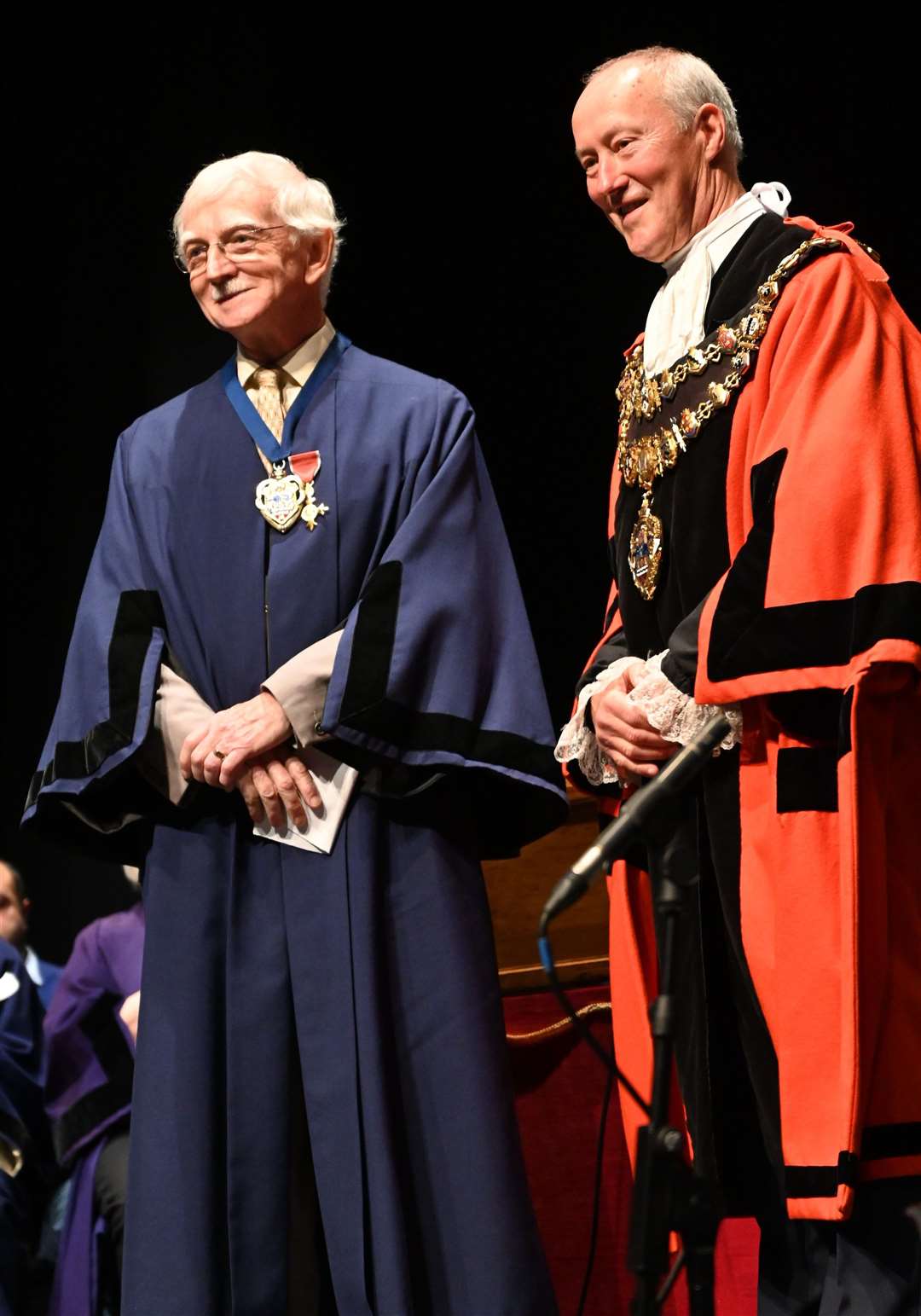 Deputy mayor Andy Moore and mayor Nigel Foot
