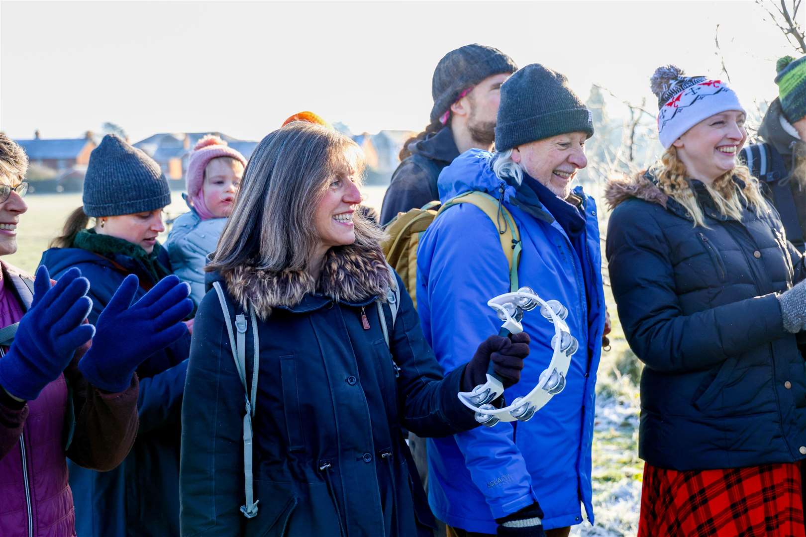 Wassail at the City Recreation Ground orchard in Newbury on January 11